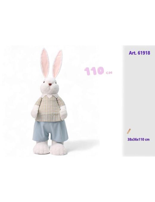 POLYSTYRENE RABBIT 38x36x110cm BOY
