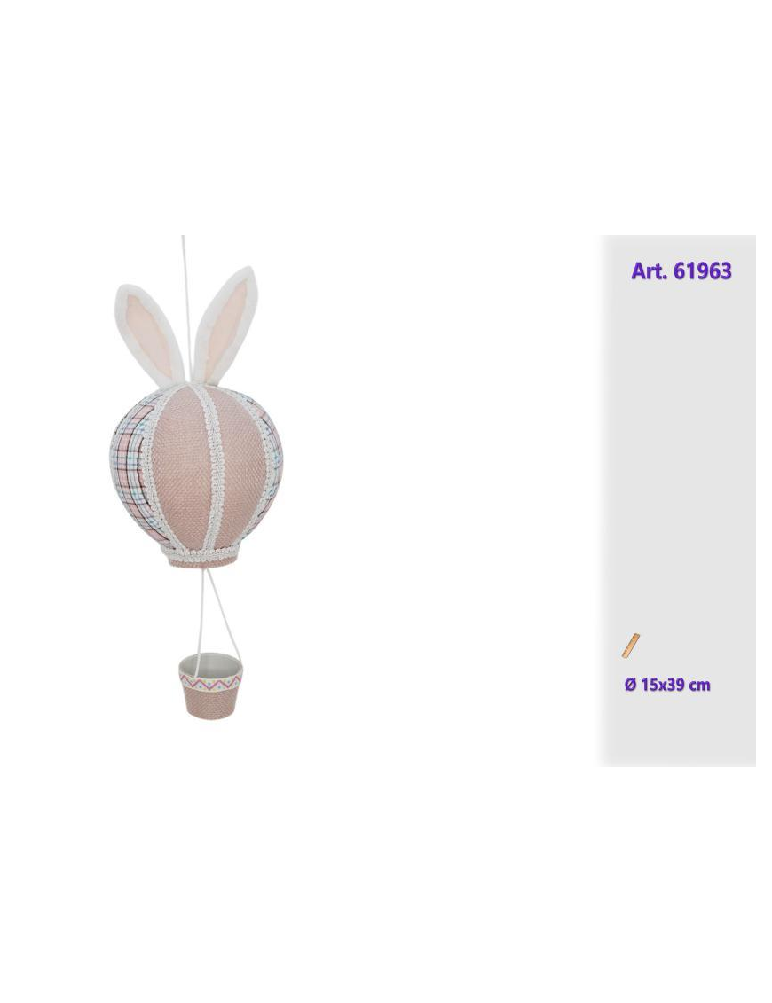 POLYSTYRENE HOT AIR BALLOON 15x39cm
