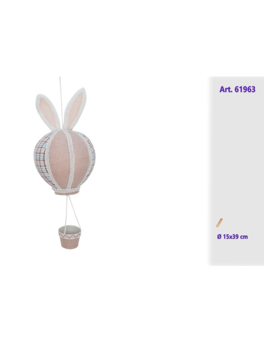 POLYSTYRENE HOT AIR BALLOON 15x39cm