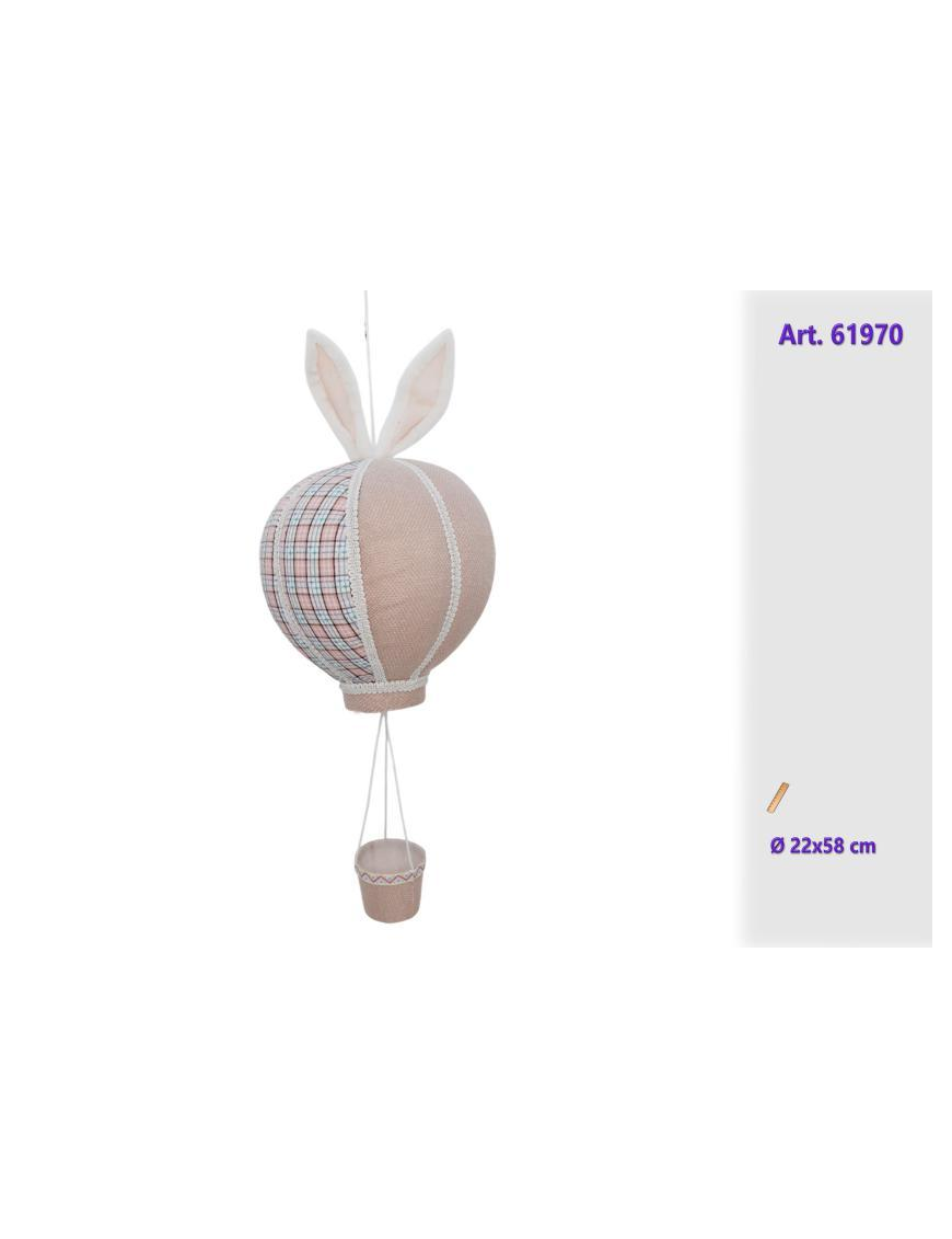 POLYSTYRENE HOT AIR BALLOON 22x58cm
