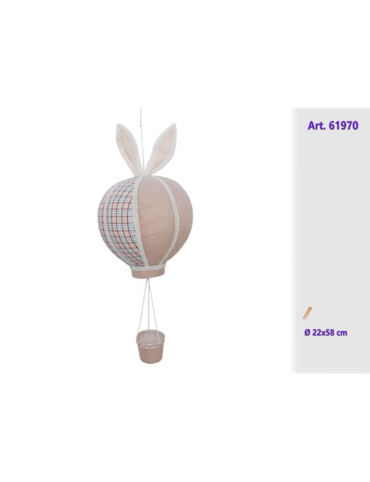 POLYSTYRENE HOT AIR BALLOON 22x58cm