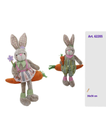 CONIGLIO PELUCHE DECORATIVO 36x56cm