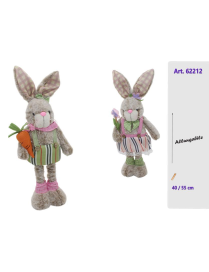 CONIGLIO PELUCHE 40/55cm ALLUNGABILE