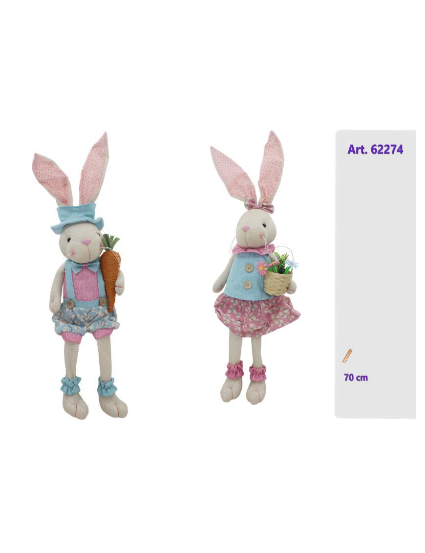 Decorative fabric rabbit 70cm