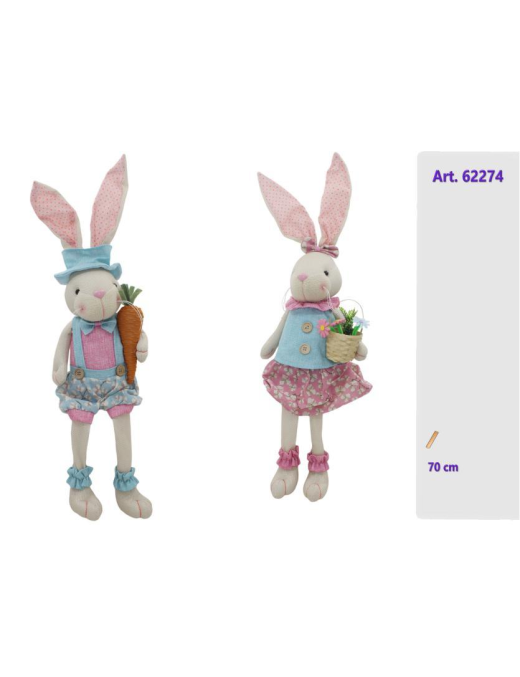 Decorative fabric rabbit 70cm