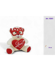 ORSETTO PELUCHE CON OCCHIALI 35cm