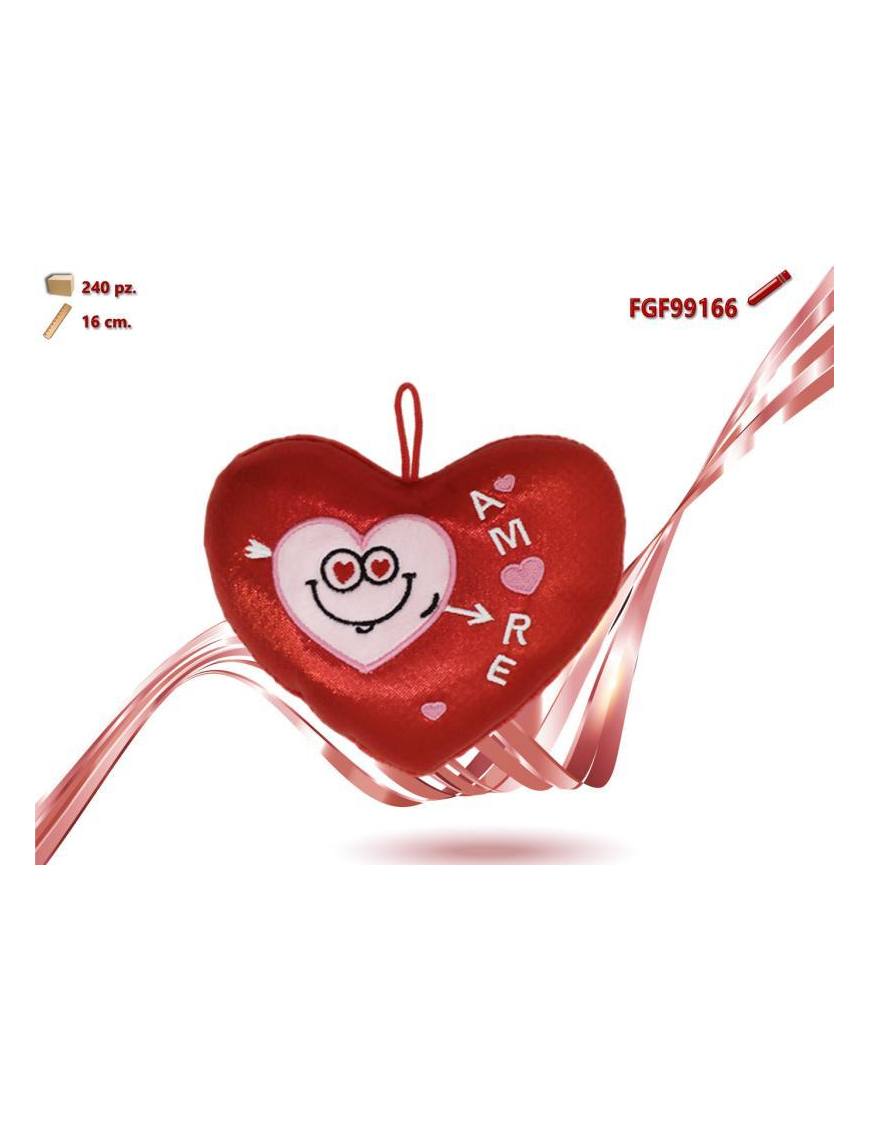 CUORE PELUCHE LUCIDO 16cm 99166