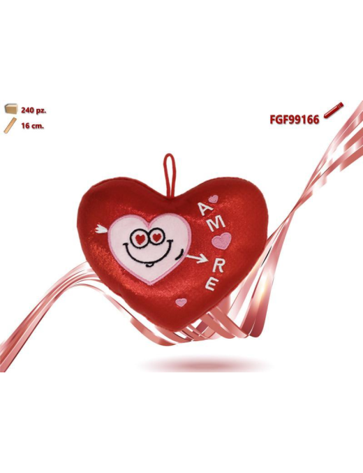 CUORE PELUCHE LUCIDO 16cm 99166