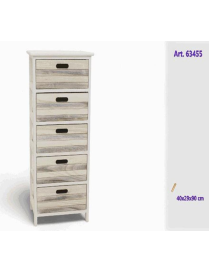 MOBILETTO LEGNO 40x29x90cm 5CASSETTI