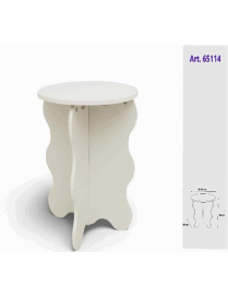WHITE COFFEE TABLE 40x40x50cm