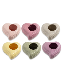 HOLE VASE 16x16x7.5cm ASSORTED COLORS