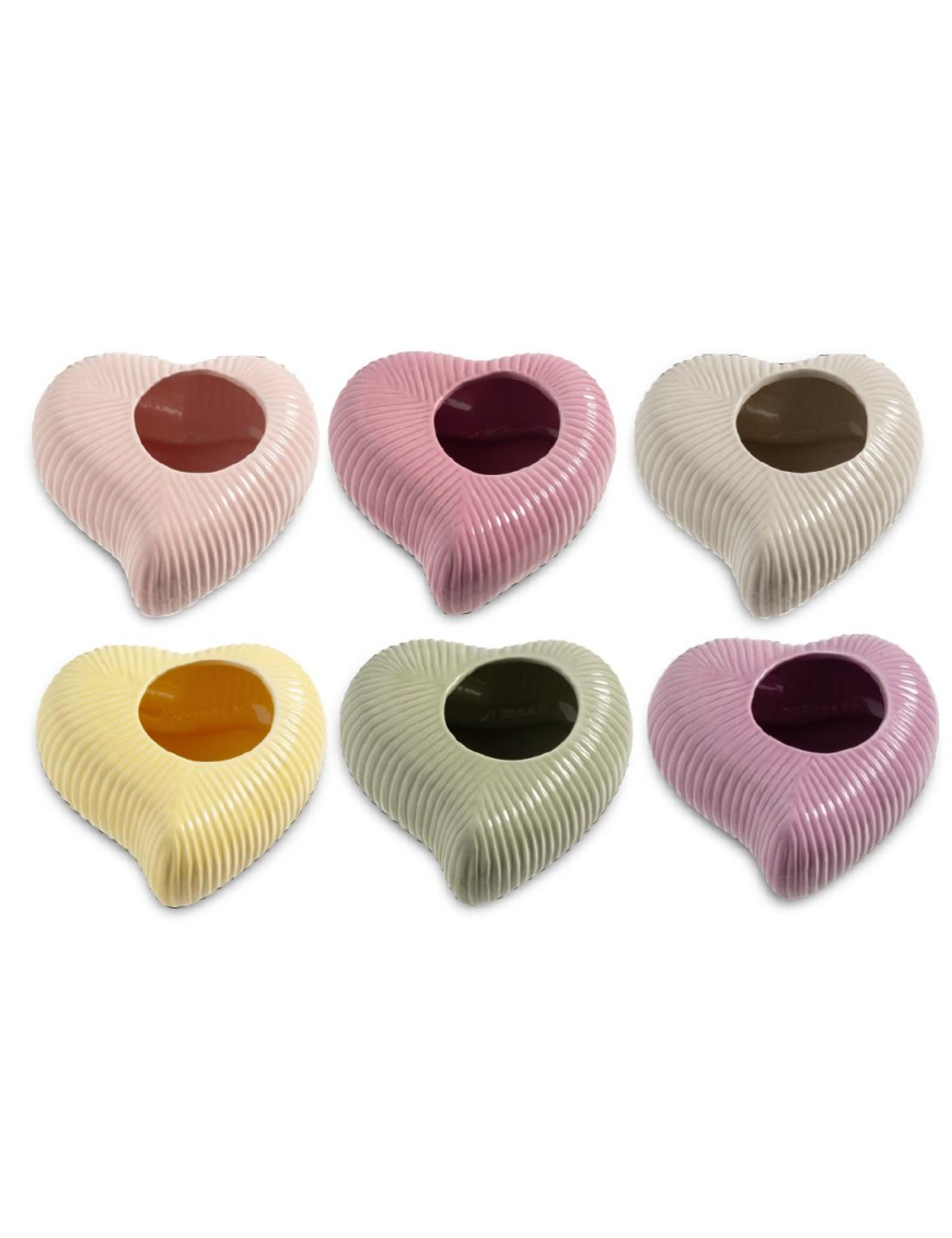 HOLE VASE 16x16x7.5cm ASSORTED COLORS