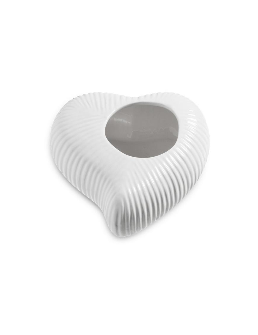 HOLE VASE 16x16x7.5cm WHITE