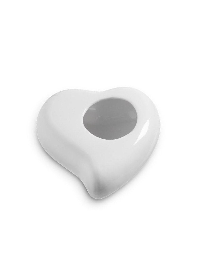 HOLE VASE 16x16x8cm WHITE