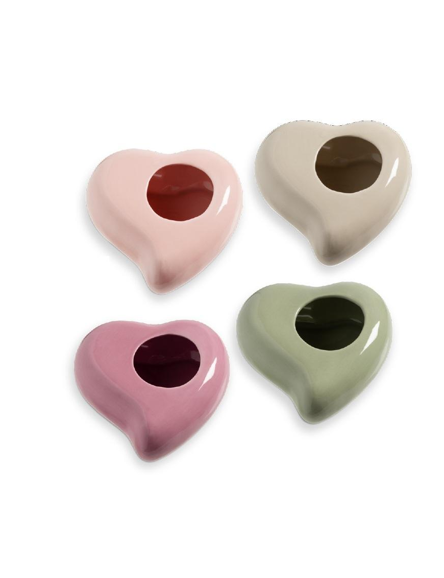 HOLE VASE 16x16x8cm ASSORTED COLORS