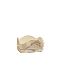 SILVER MARBLE LINE NAPKIN HOLDER 21cm