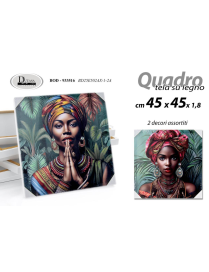 QUADRO  VOLTO DONNA 45x45x1,8cm