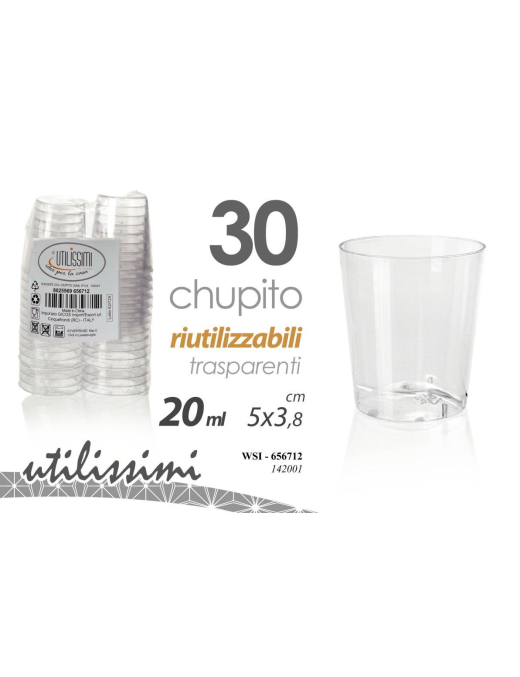 BICCHIERINI CHUPITO 30 PEZZI 20ml