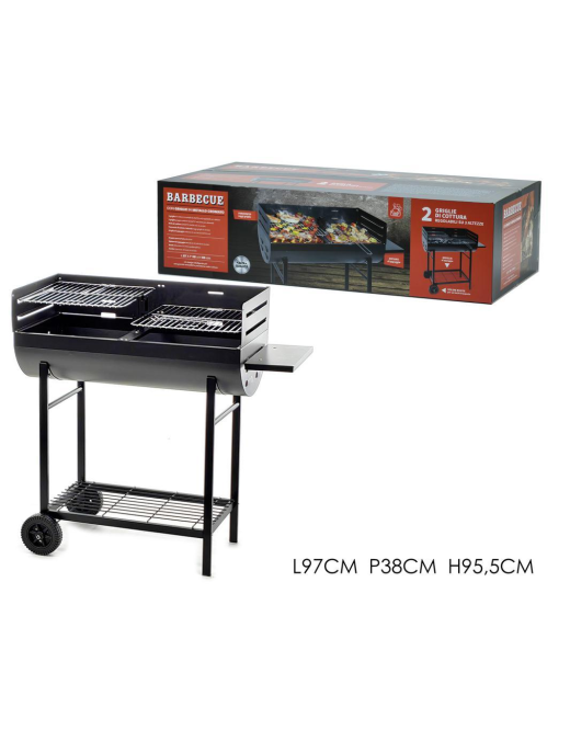BARBECUE CON RUOTE 97x38x95,5cm