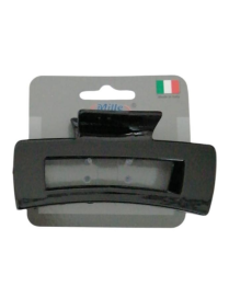 BLACK RECTANGULAR HAIR CLIP