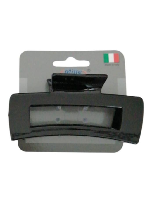PINZA CAPELLI RETTANGOLARE NERO