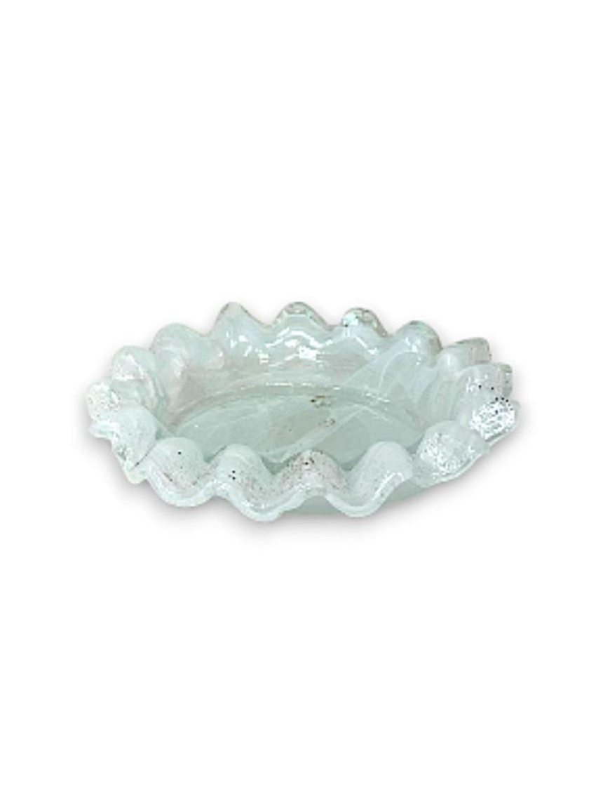 GLASS POCKET EMPTYER d.16cm WHITE