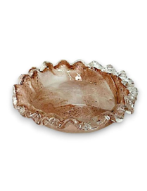 GLASS POCKET EMPTIER 16cm TOBACCO