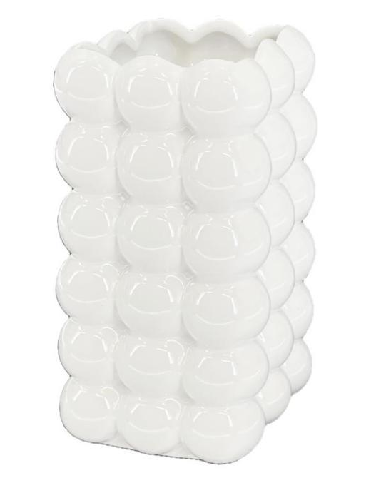 LINEA PERLA BIANCA VASO SQUARE 27,5cm