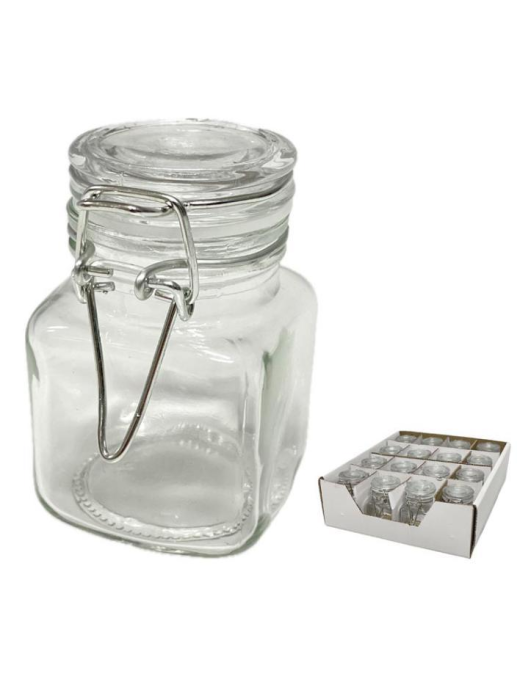 LINEA VETRO VASETTO ERMETICO COPERCHIO VETRO  8cm
