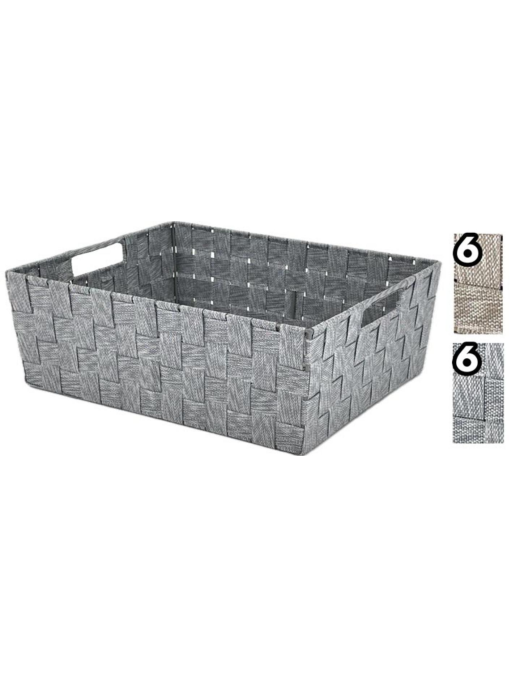 BASKET WITH HANDLES 38x33x13c
