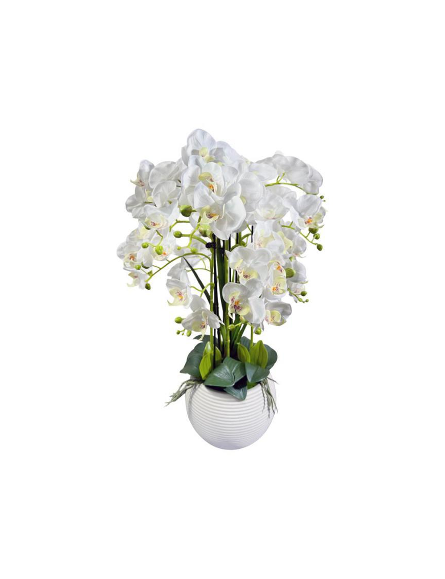 WHITE ORCHID PLANT POT 63cm