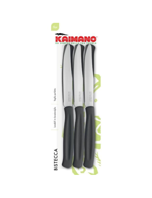 6-PIECE BLACK KAIMANO STEAK KNIVES