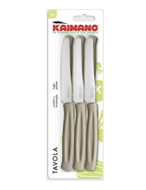 6-PIECE KAIMANO TABLE KNIVES, DOVE GREY