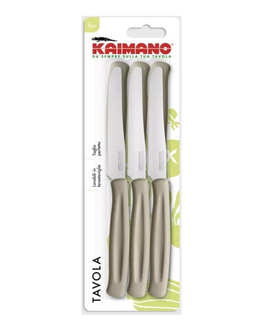 COLTELLI  6 PEZZI TAVOLA KAIMANO TORTORA