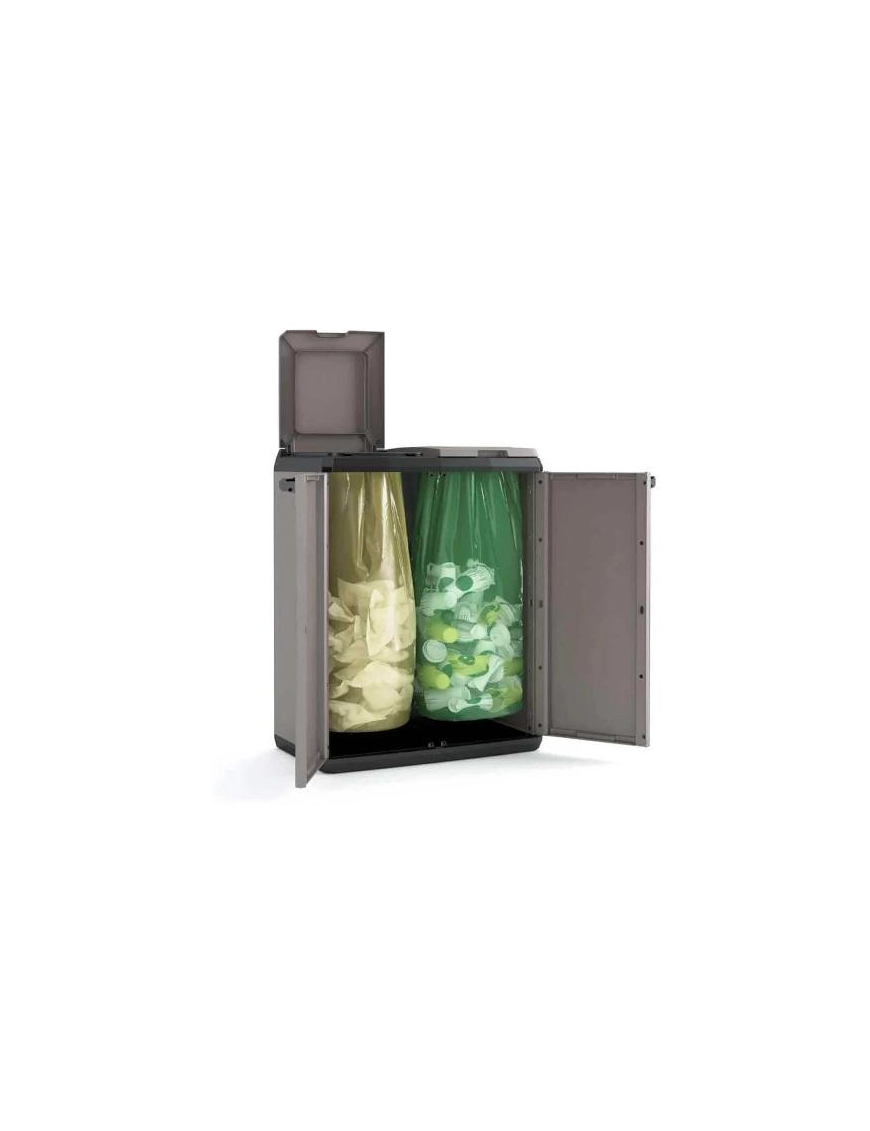 SPLIT WASTE COLLECTION CABINET 2 DOORS 68x39x85