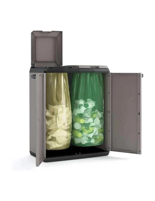 SPLIT WASTE COLLECTION CABINET 2 DOORS 68x39x85
