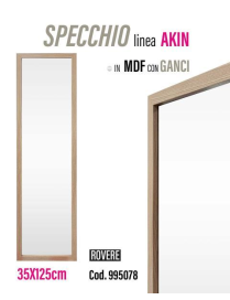 LINEA JOJ SPECCHIO MDF AKIN ROVERE 35x125cm