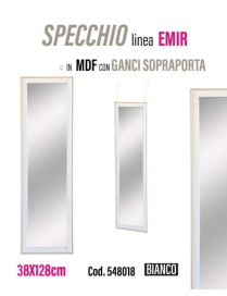 JOJ LINE MDF MIRROR EMIR WHITE 38x128cm