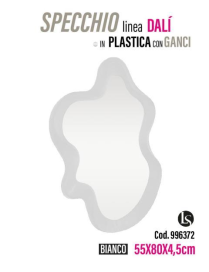 LINEA MIK SPECCHIO PLINEA  DALI' BIANCO 55x80x4,5cm