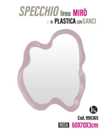 LINEA MIK SPECCHIO PLINEA  MIRO' ROSA 60x70x3cm