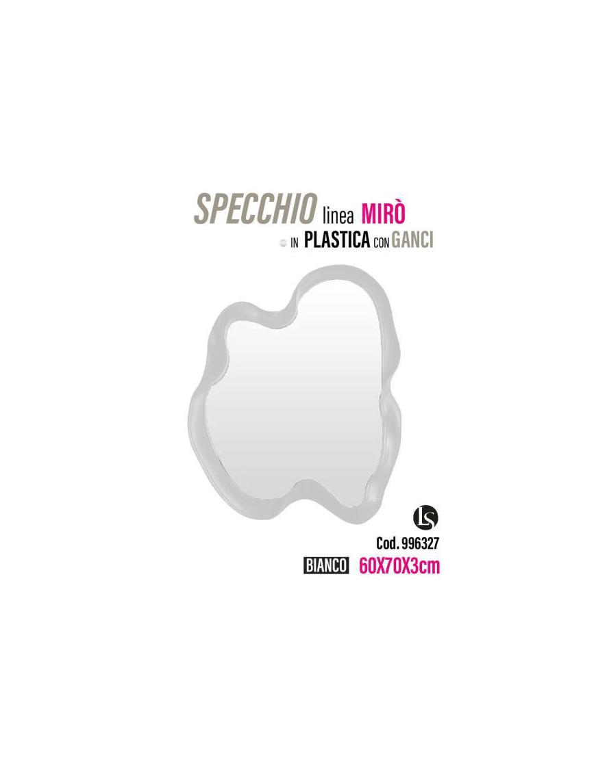 LINEA MIK SPECCHIO PLINEA  MIRO' BIANCO 60x70x3cm