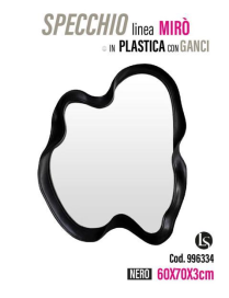 MIK LINE MIRROR PLINEA MIRO' BLACK 60x70x3cm