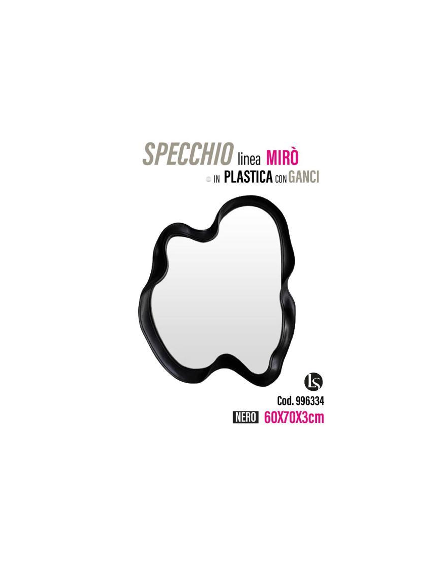 LINEA MIK SPECCHIO PLINEA  MIRO' NERO 60x70x3cm