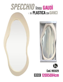 MIK LINE GAUDI' BEIGE MIRROR 50x4x120cm