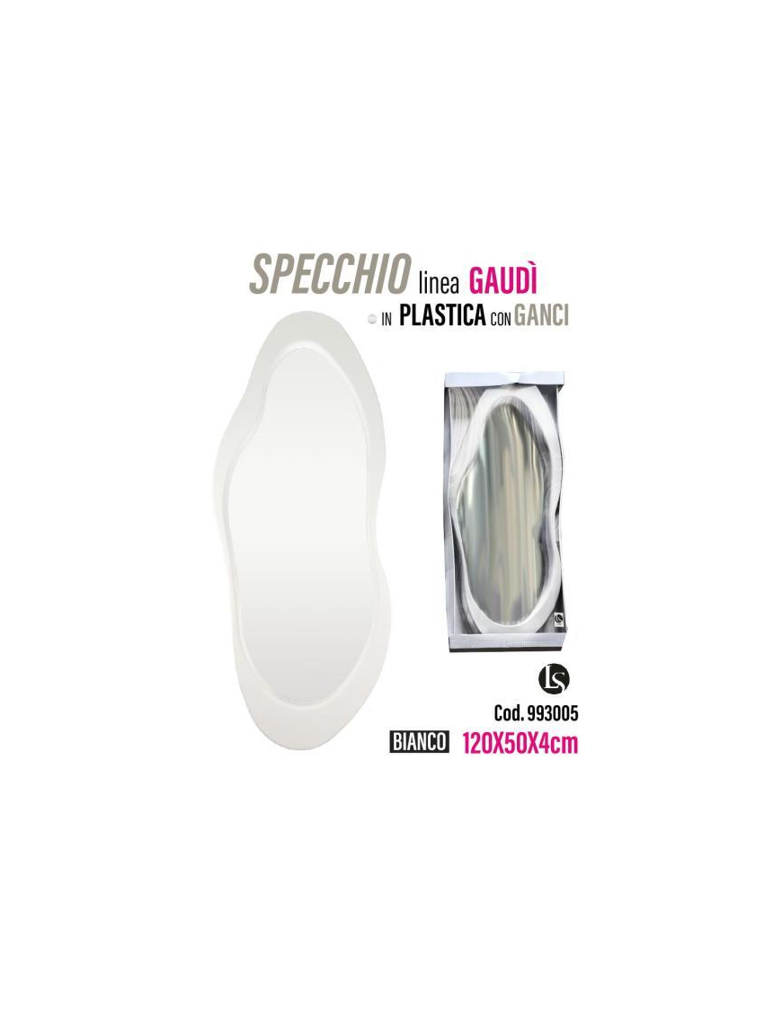 LINEA MIK SPECCHIO GAUDI' BIANCO 50x4x120cm