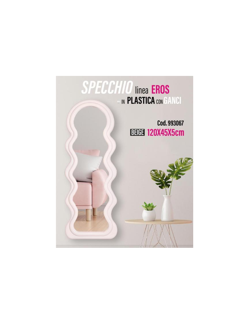 LINEA MIK SPECCHIO EROS BEIGE 45x5x120cm