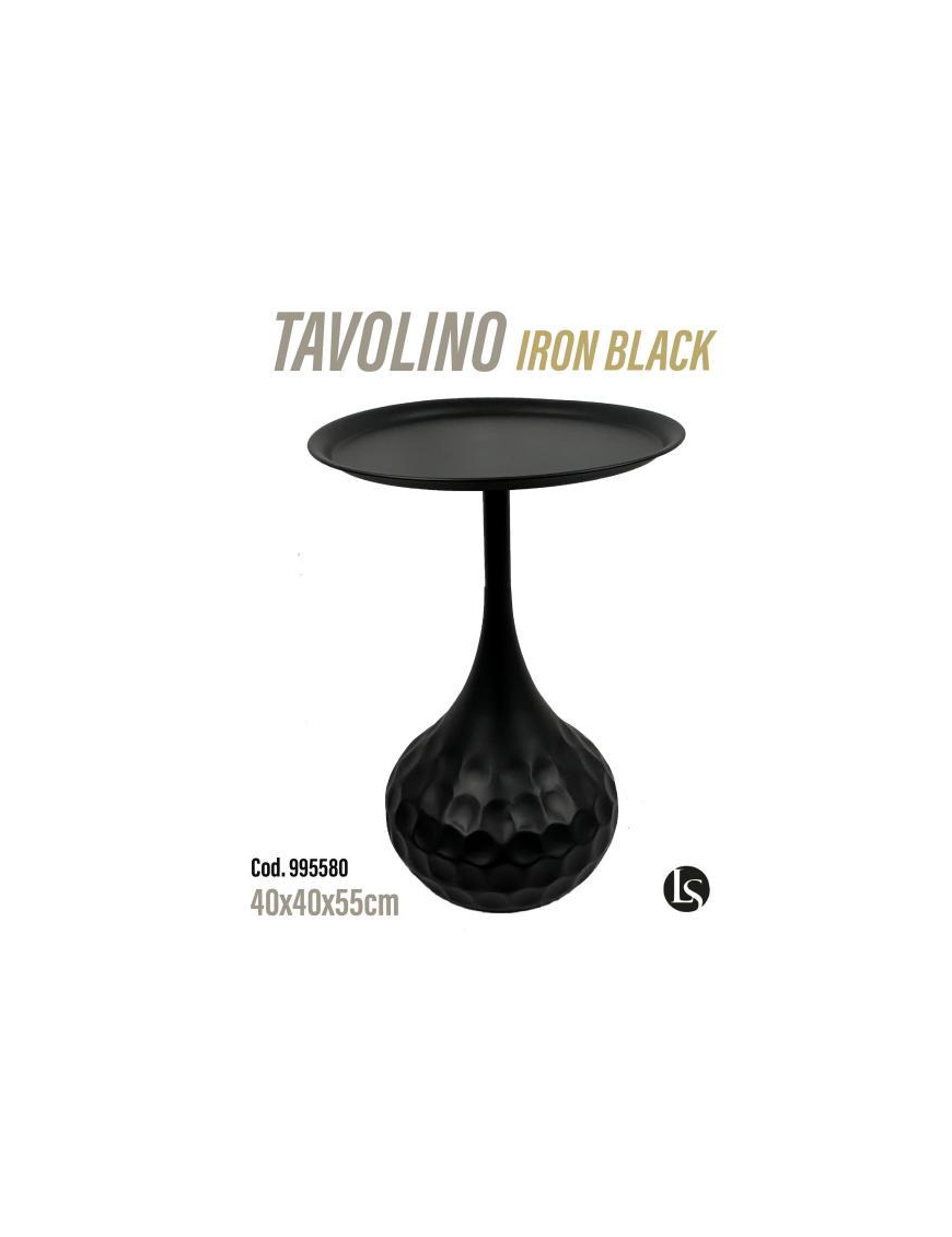 TAVOLINO IRON NERO 40x40x55cm