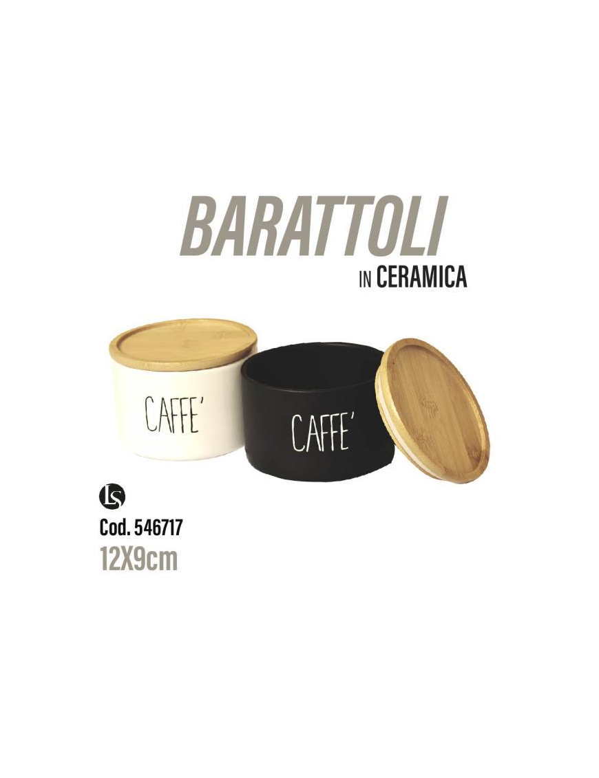 BARATTOLO CERAMICA 12x9cm CAFFE'