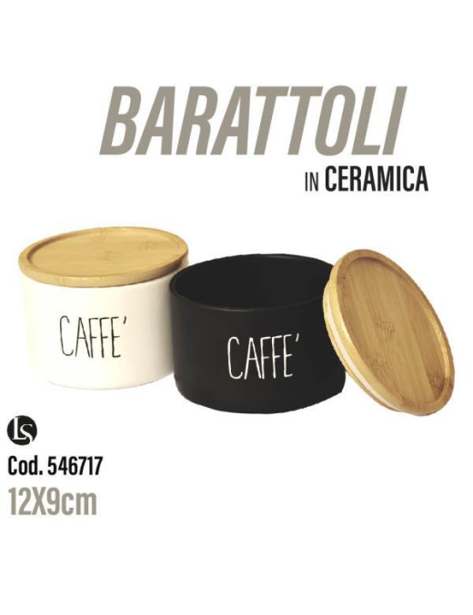 BARATTOLO CERAMICA 12x9cm CAFFE'