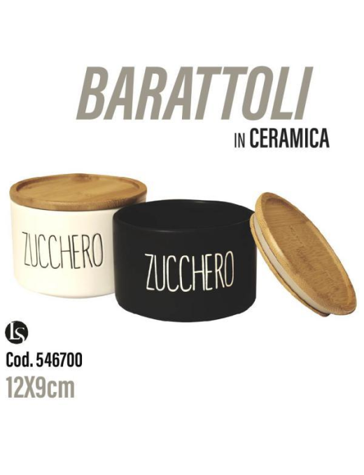 BARATTOLO CERAMICA 12x9cm ZUCCHERO